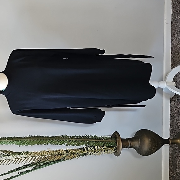 Maurices Black Mock Neck Long Sleeve Zip Back Dress NWT - Picture 3 of 14